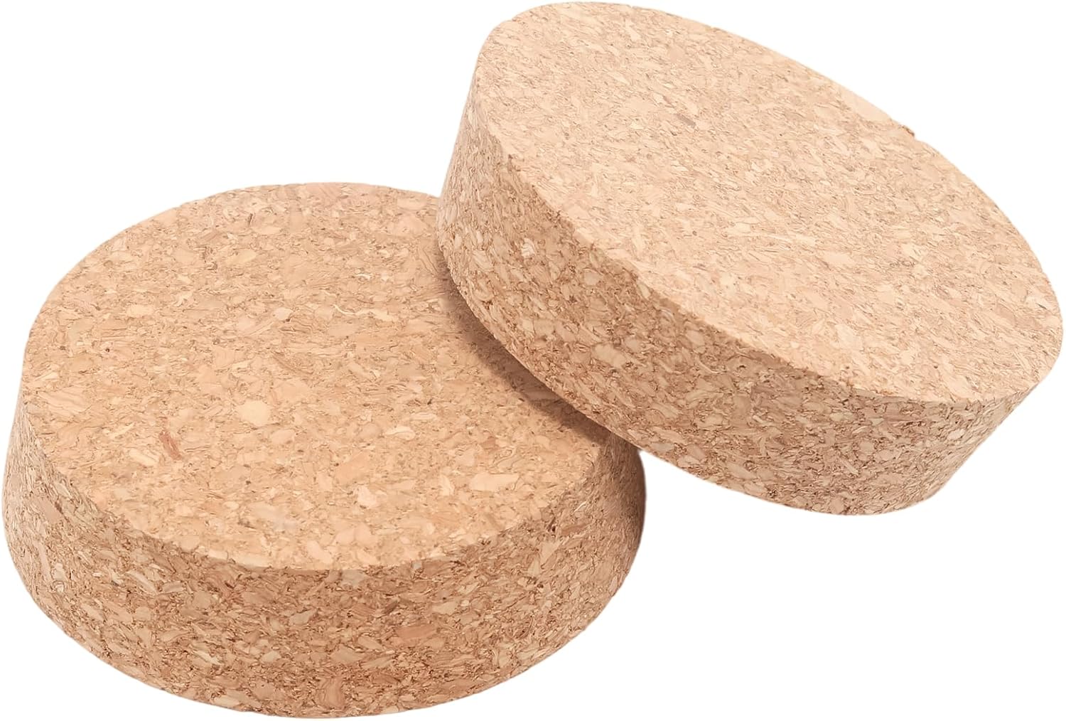 2 Pack Large Cork Stoppers, 3 x 2.7 x 0.8 Inch Tapered Cork Plugs