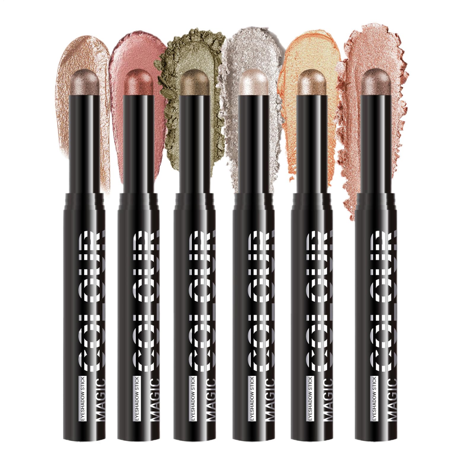 Bastão De Sombra,6 Unidades de Sombra para Olhos - Bastão de Longa Duração para Meninas e