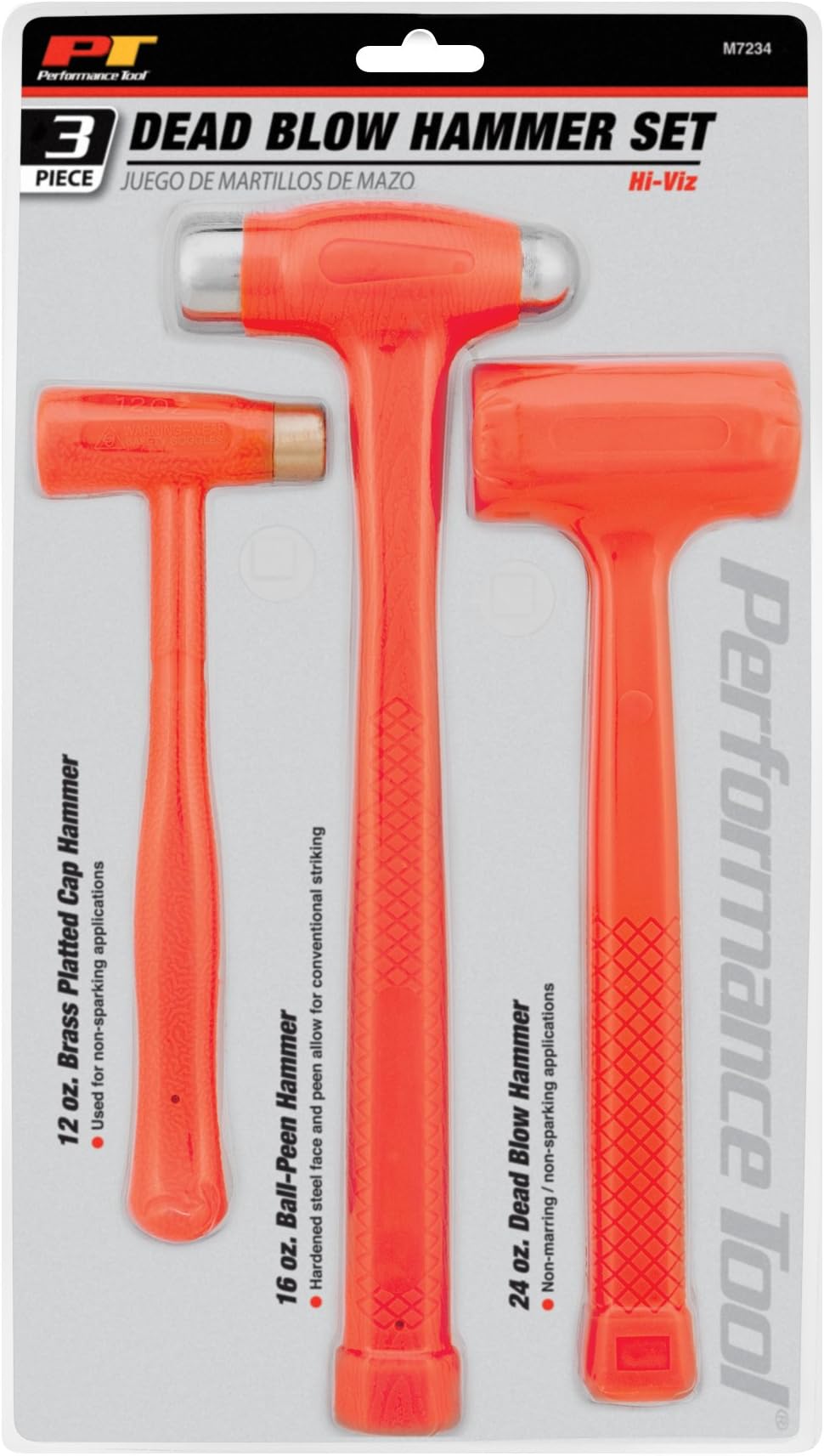 Mountain 4 Piece Hammer Set; Dead Blow Hammers, Piston