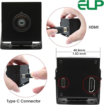 4K HDMI USB Camera for Computer, Wide Angle H.264 USB2.0 Webcam, UHD 30FPS