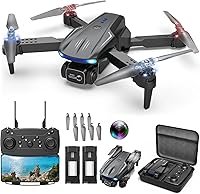 X-shop 1080P HD Camera Drone for Kids & Adults - Foldable RC Quadcopter, One-Key Takeoff/Land, Gesture Selfie, 3D Flips, 2 Batteries, Carrying Case