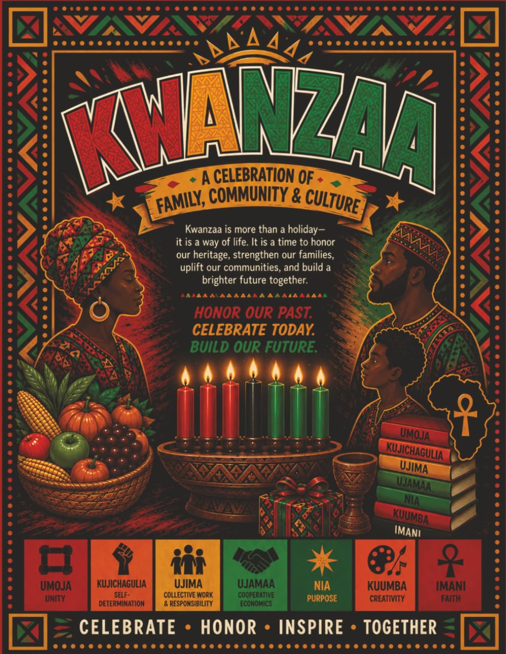Kwanzaa A Celebration of Family, Community and Culture: Celebrate, Honor, Inspire, Together