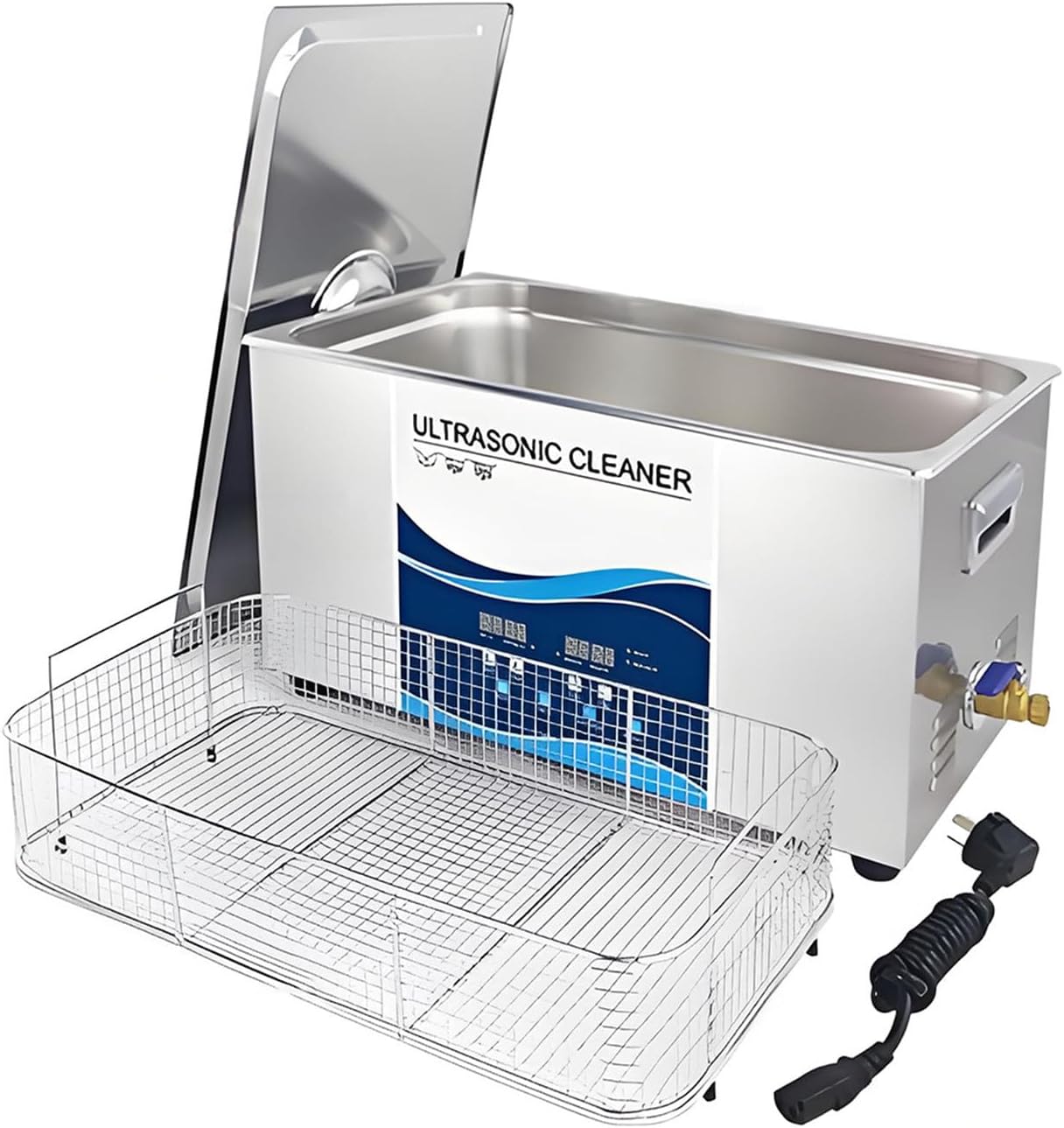 Professional 40kHz Ultrasonic Cleaner 2L – Powerful Digital Cleaning System for Jewelry, Dentures, Tools, Automotive Parts & Precision Instruments with Degas & Oscillation Technology