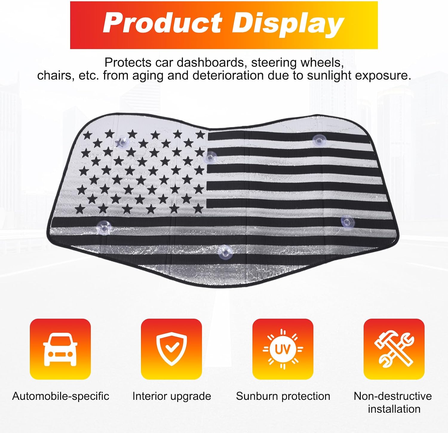 Sunroof Sunshade for Chevrolet Corvette C7 2014-2019 Coustom Fit Car Roof Cover Roof Sun Shade UV Reflector Glare HeatShield Sun Visor Blocker Moonroof Shield Cover Privacy Protector (Black)