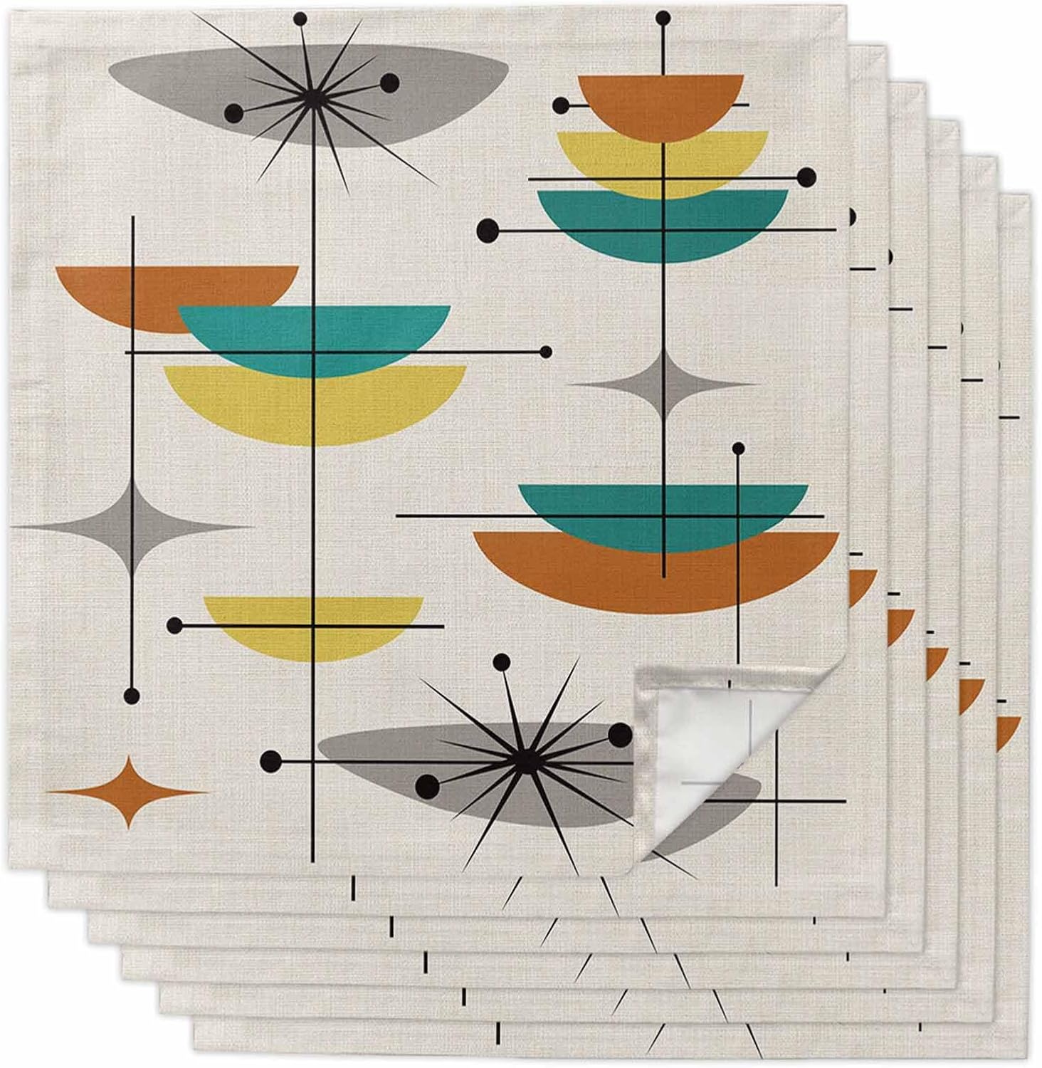 Set de 6 Servilletas de Tela para Cocina 20x20 pulgadas