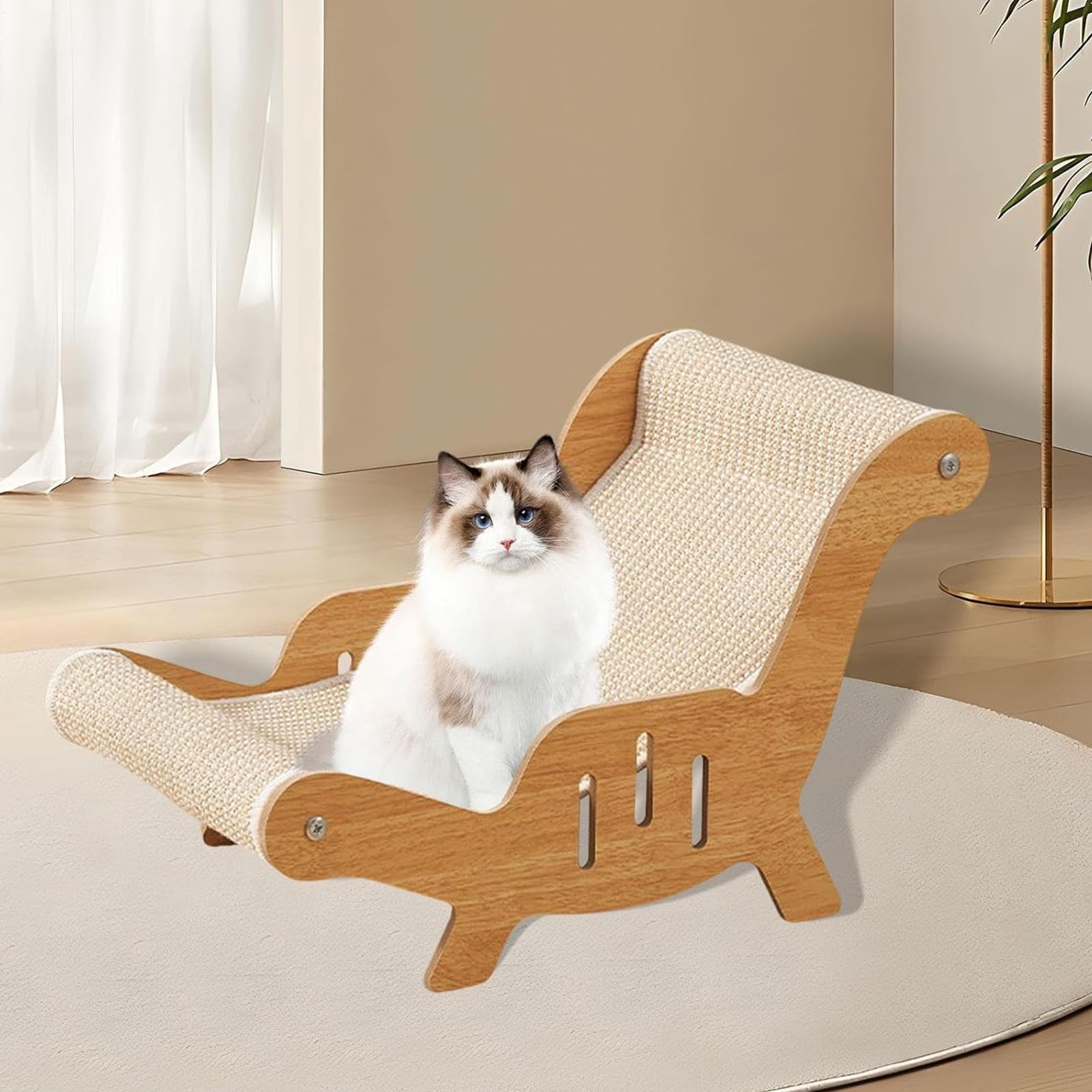 Katzenkratzer Lounge, Scratch Lounge Katzenbett | Kätzchen kratzen Liegesofa, Sisal Scratcher Bett Großer Katze Kratzerpfosten für Kätzchen und Erwachsene Kratzermöglichkeitenschutz