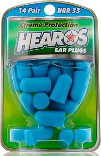HEAROS Xtreme Ear plugs - Best In Class Noise Cancelling Disposable Foam Earplugs With NRR 33 Hearing Protection, 14 pairs