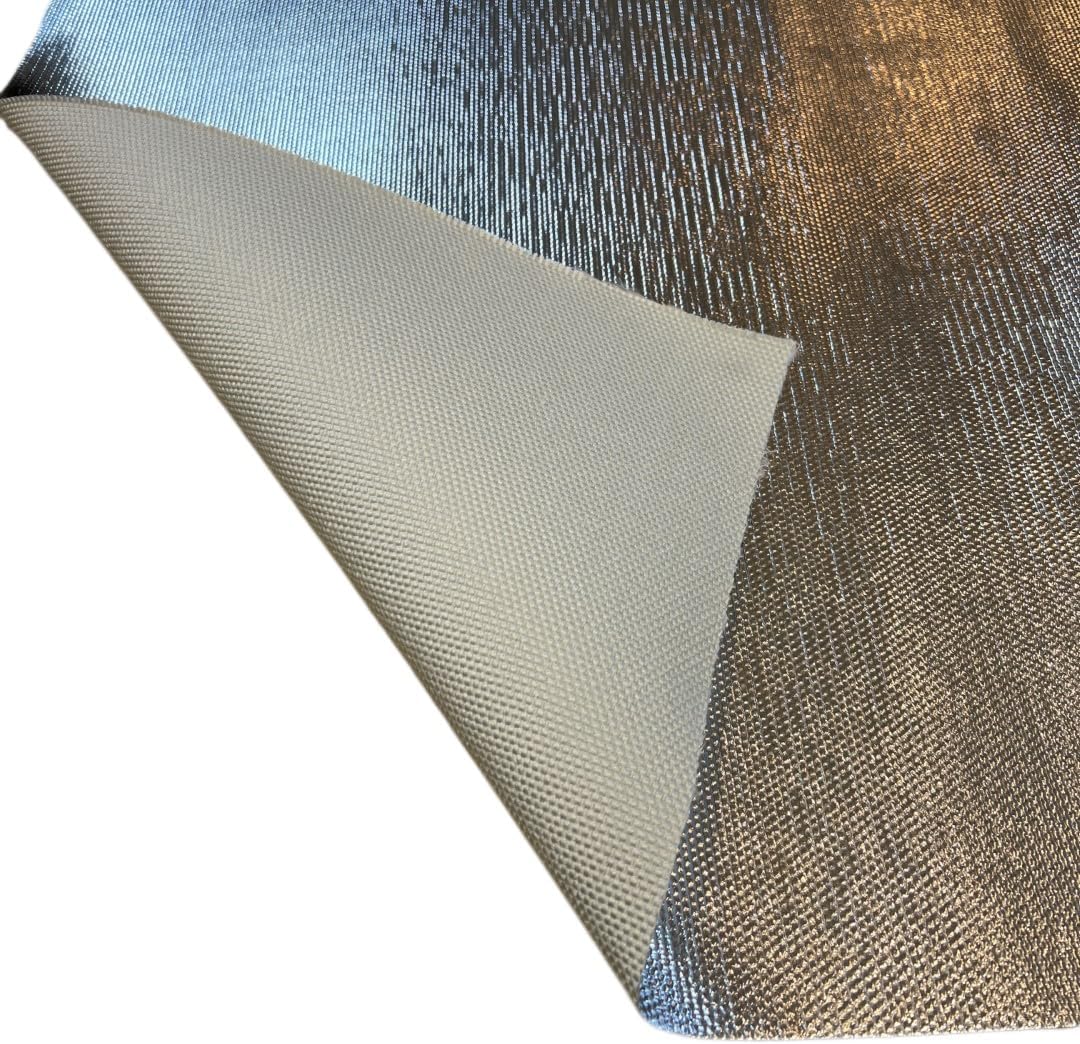 High Temperature Header/Exhaust Wrap Heat Aluminized Shielding Mat 36" X 36" - Thermal Zero