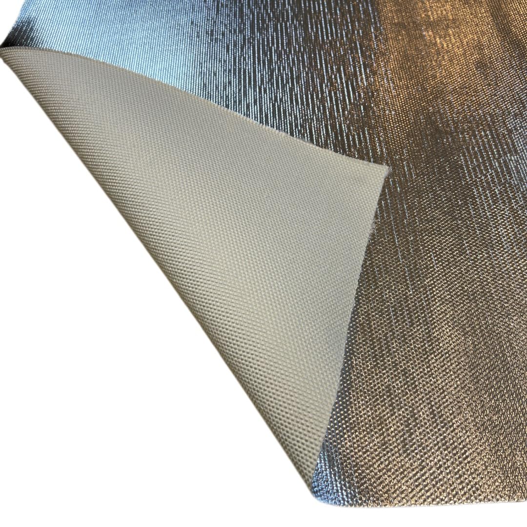 High Temperature Header/Exhaust Wrap Heat Aluminized Shielding Mat 36" X 36" - Thermal Zero