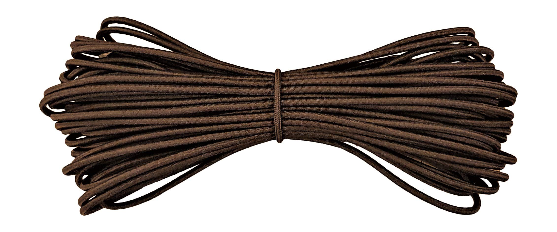 Round Elastic Cord - 2 mm Diameter - Brown - 100 metres — image 1