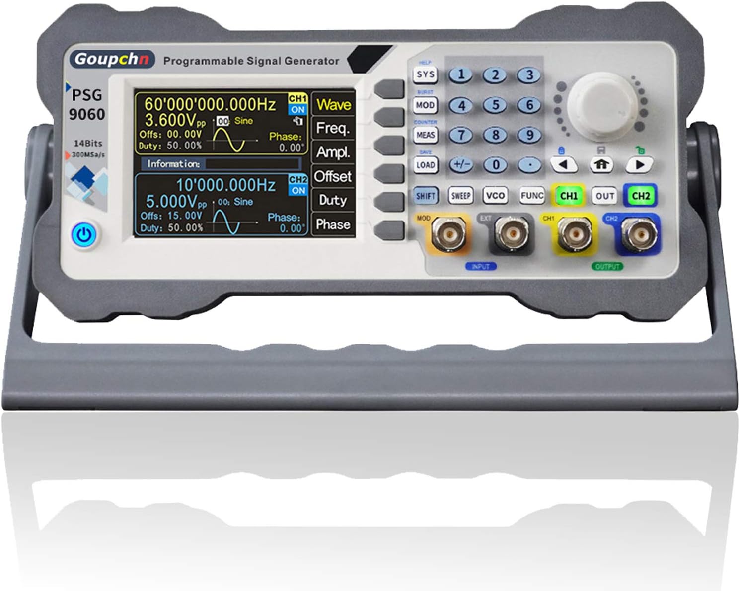 Programmable DDS Signal Generator 60MHz Dual Channel Arbitrary Waveform Function Generator Frequency Meter Cell Phone Control Signal Source