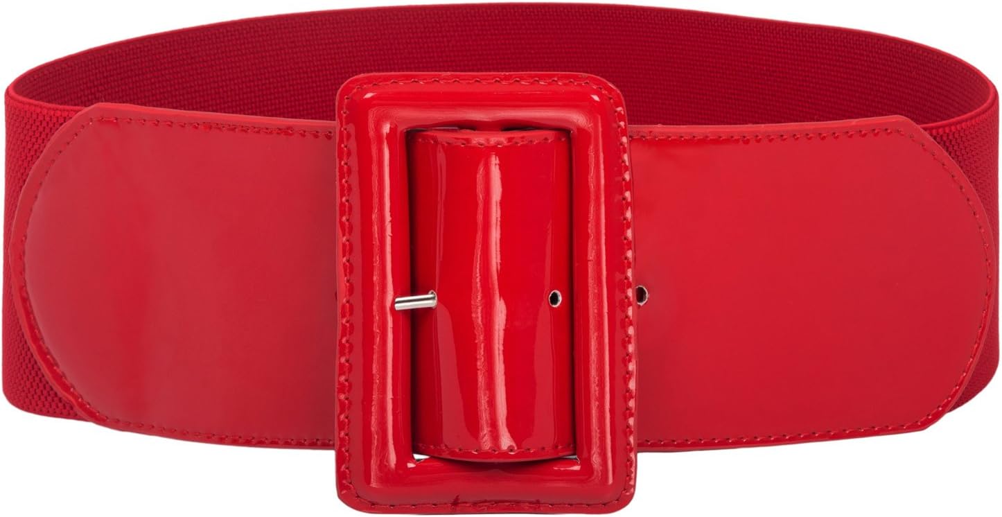 Women's Stretchy Belt 1950s 3 Inch Wide Elastic Belts