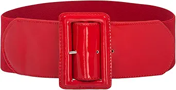 GRACE KARIN Women's Stretchy Belt 1950s 3 Inch Wide Elastic Belts