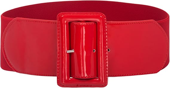 GRACE KARIN Women's Stretchy Belt 1950s 3 Inch Wide Elastic Belts