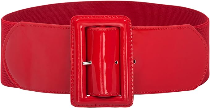 GRACE KARIN Women's Stretchy Belt 1950s 3 Inch Wide Elastic Belts