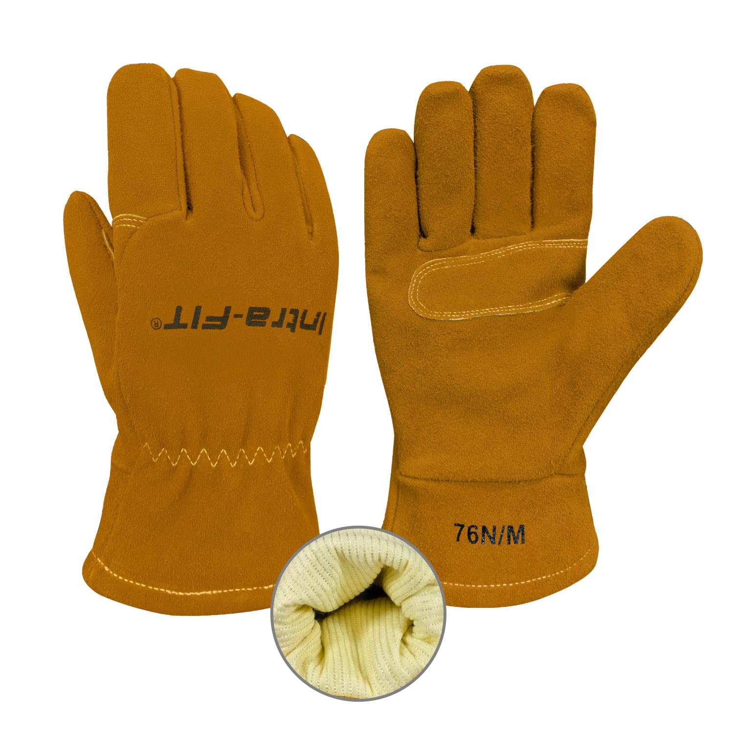Structural Firefighter Gloves NFPA 1971, Moisture Barrier, Heat & Flame Resistant Firefighting Gloves