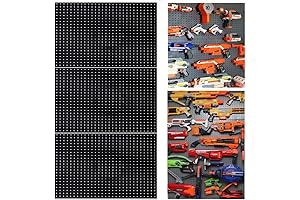 WallPeg Peg Board for Nerf Gun Storage Organizer 3-Pack