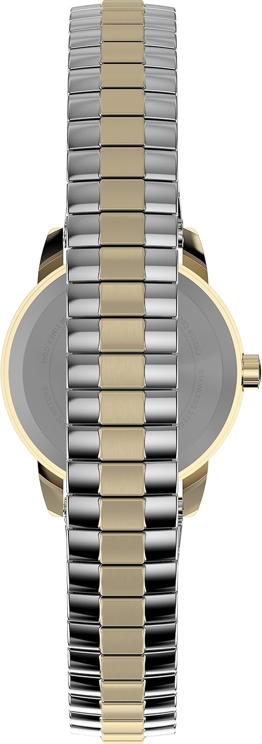 Timex Women's Easy Reader Classic 25mm Watch - Two-Tone Expansion Band White Dial Gold-Tone Case thumbnail 3