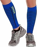 Vista 10 de Zensah mangas de compresión para piernas ultraligeras, para pantorrilla, para hombres y mujeres, alivia el dolor debido a la inflamación de los Gris