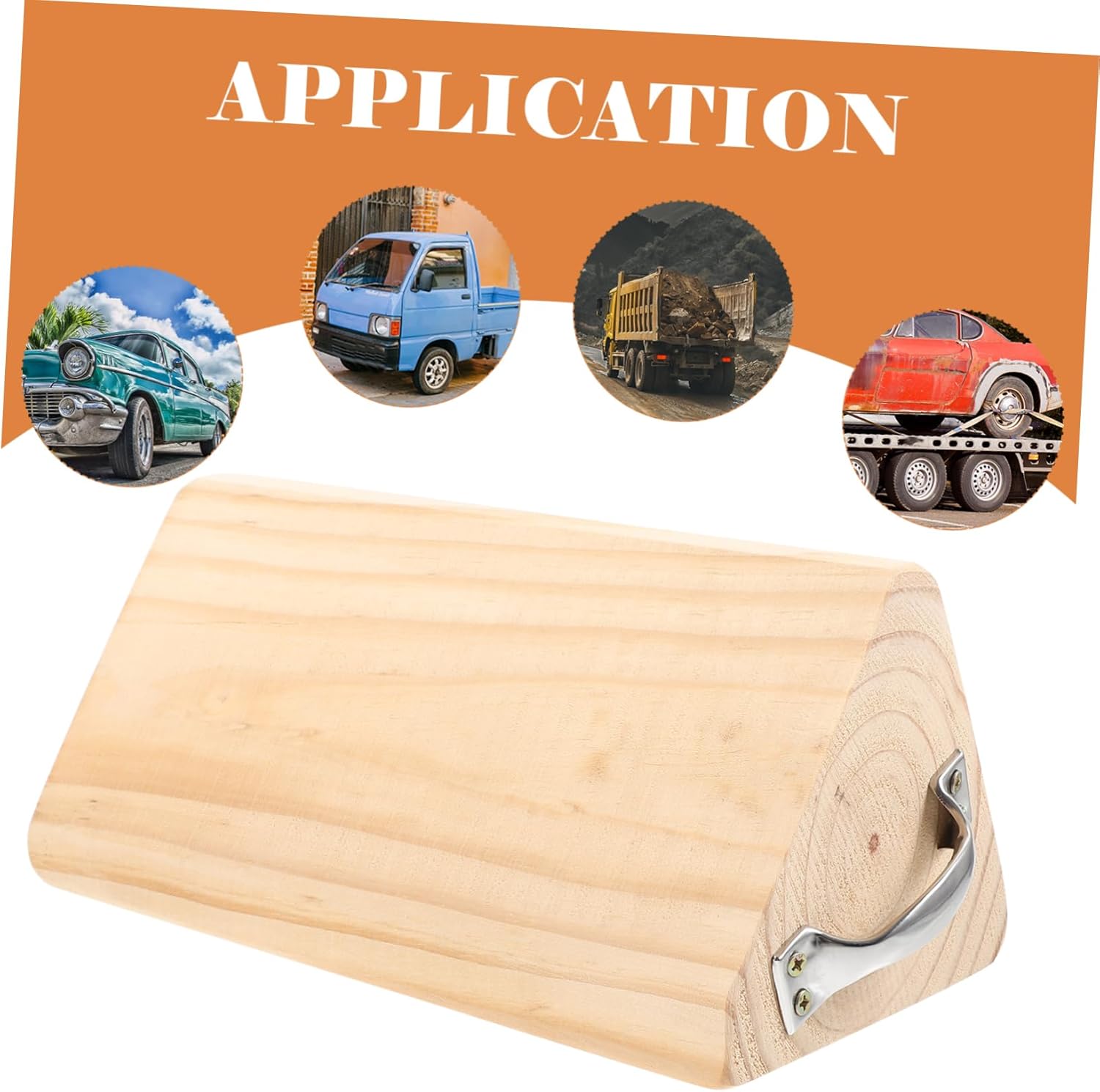 Mobestech Motorcycle Trailer Wheel Chock Rv Stabilizer Block Slip Design Wheel Chocks for Trucks Campers Rvs