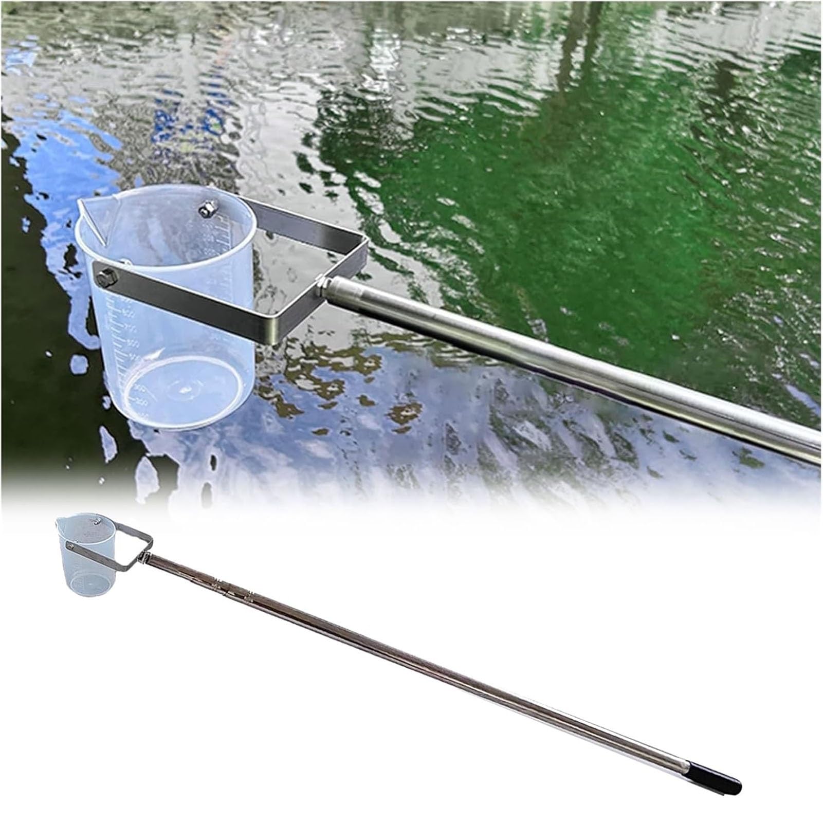 Échantillonneur d'eau rigide en acier inoxydable et gobelet de 500 ML pour analyses de précision
