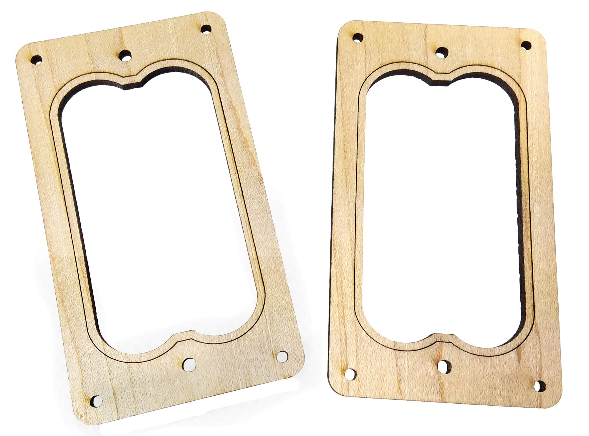 2PC. Taille complète Humbucker Coque Anneaux Style 2 – choisissez à partir de 4 types de bois. Maple