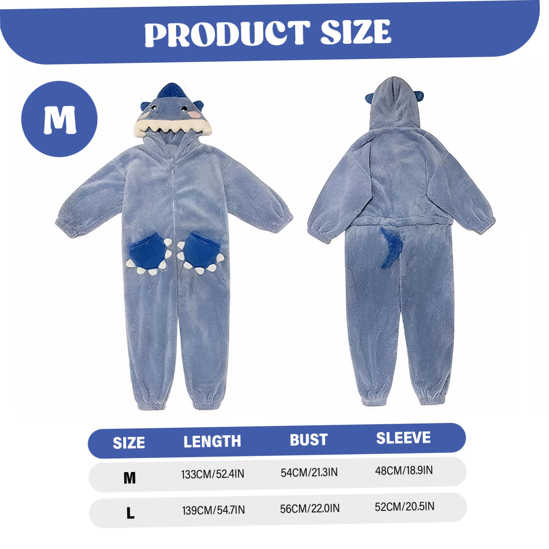 Shark Onesie Adulto Peludo Caliente Tiburón Pijamas Lindo Suave Animal Onesie Adulto para Mujer...