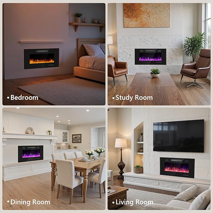 Chimenea Eléctrica 36 Pulgadas con Control Remoto miniatura 9