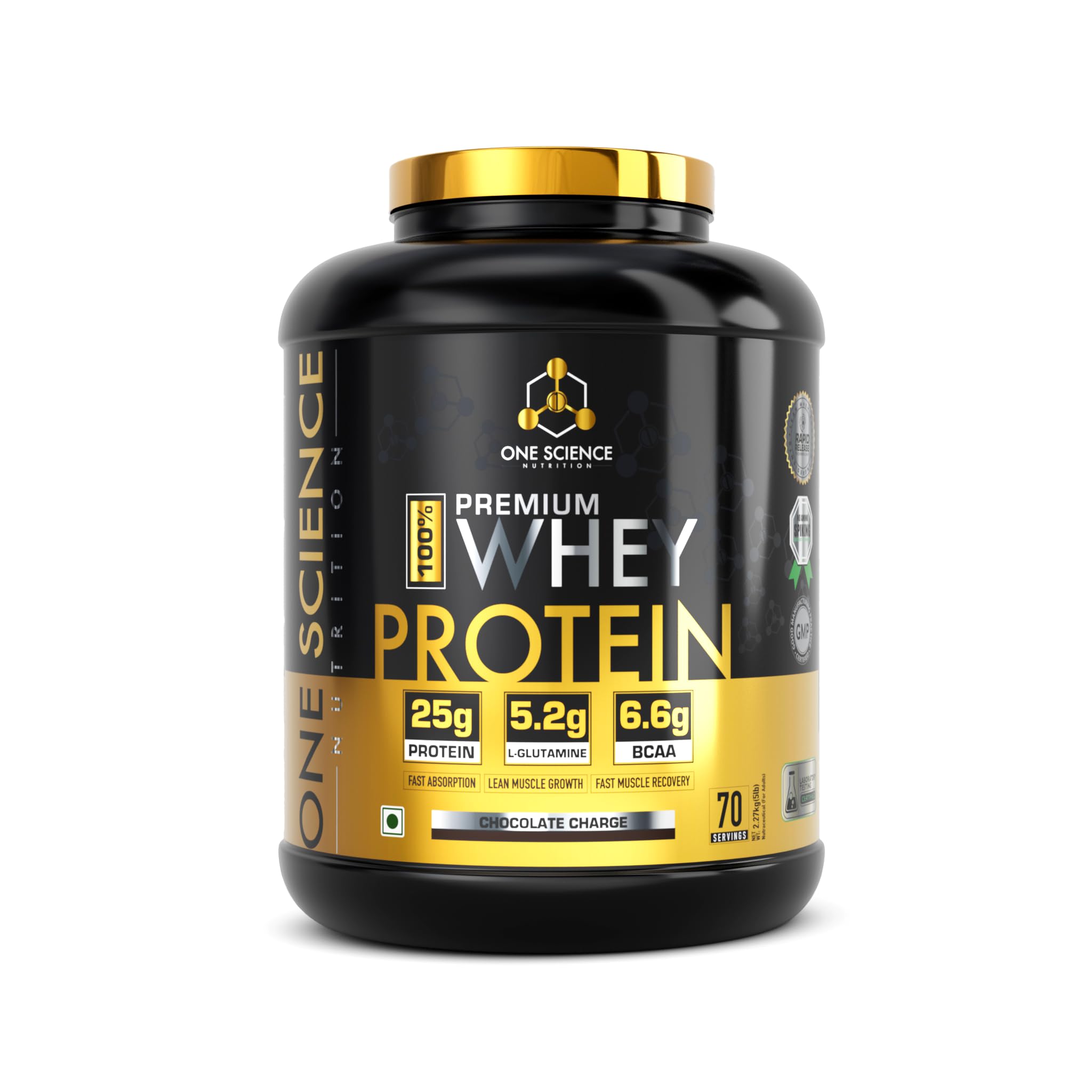One Science Nutrition Whey Protein Powder | 25g Protein/Scoop | Muscle Gain, Power & Workout Recovery | Ice Coffee Flavour, 2.27 kg — Amazon image 6