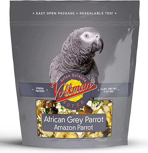 Volkman Avian Science - Comida para pájaros gris superafricano