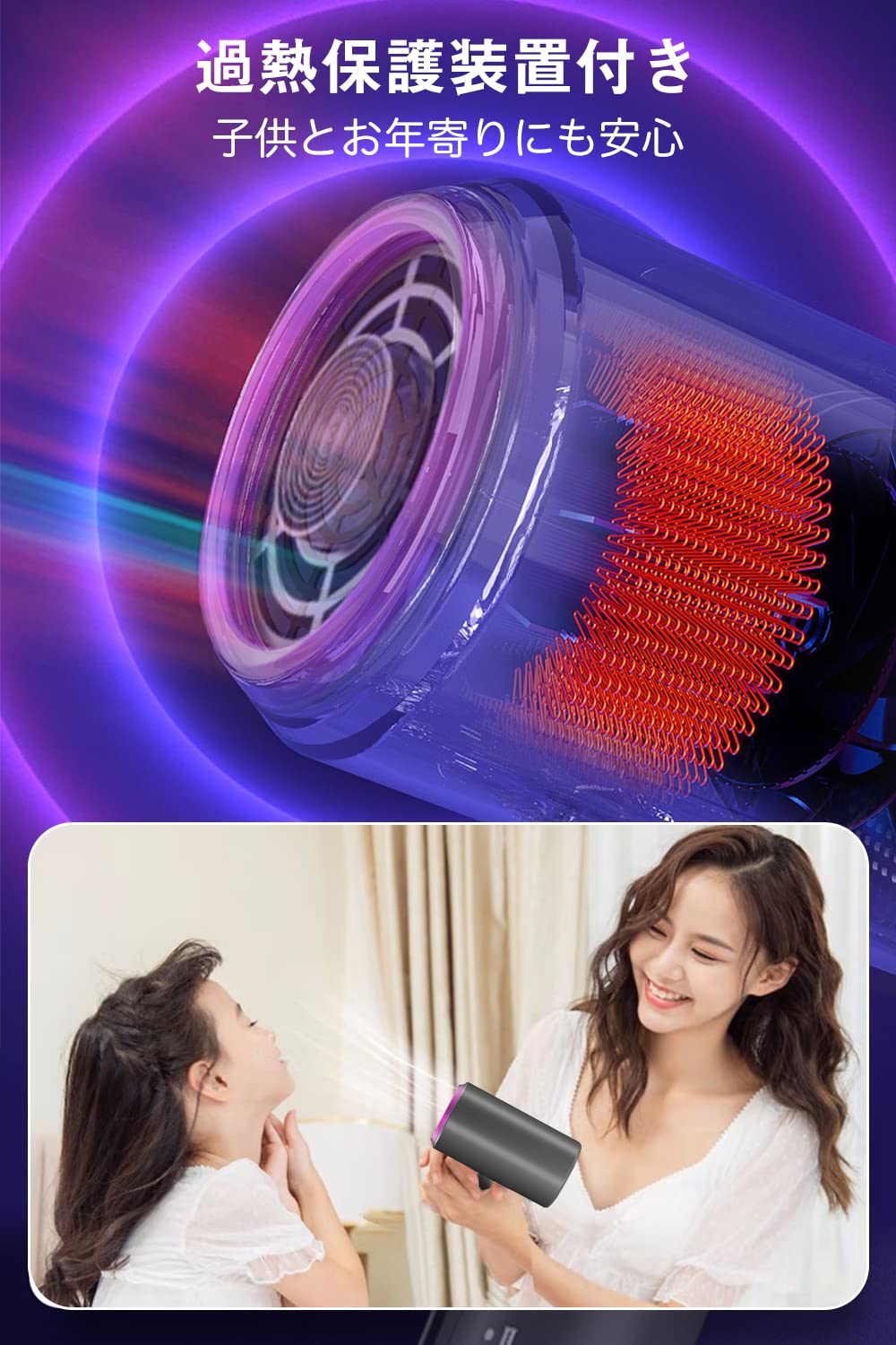 ヘアドライヤー 大風量 速乾 折り畳み携帯可能 過熱保護機能・ノズル付き Amazon | ドライヤー 大風量 ヘアドライヤー 速乾 軽量 3段階風量調節 ヘアドライヤー
