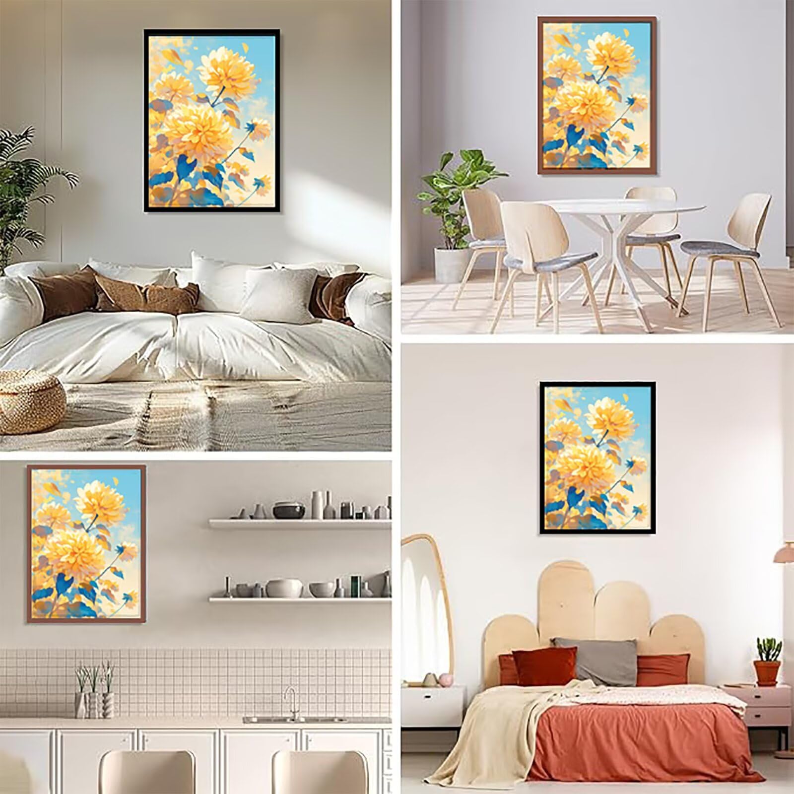 Diamentowe zestawy artystyczne, dla dorosłych, jasny zestaw do malowania diamentami 5D, 61 x 81 cm, kwiaty, okrągłe, pełne wiercenie, haft krzyżykowy, kryształ, rękodzieło, dla dzieci, dorosłych