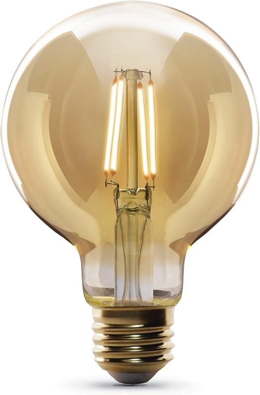 Bombilla LED Feit Electric G25 vintage de filamento expuesto, 40 W Eq