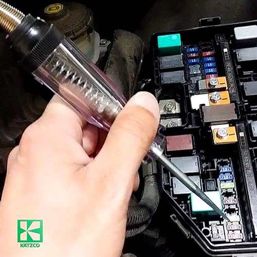 Miniatura 6 de Katzco Probador de continuidad y corriente de voltaje - 6-12 V CC - Circuito de 24 V CA - Resistente - Probador de sonda larga con luz indicadora -