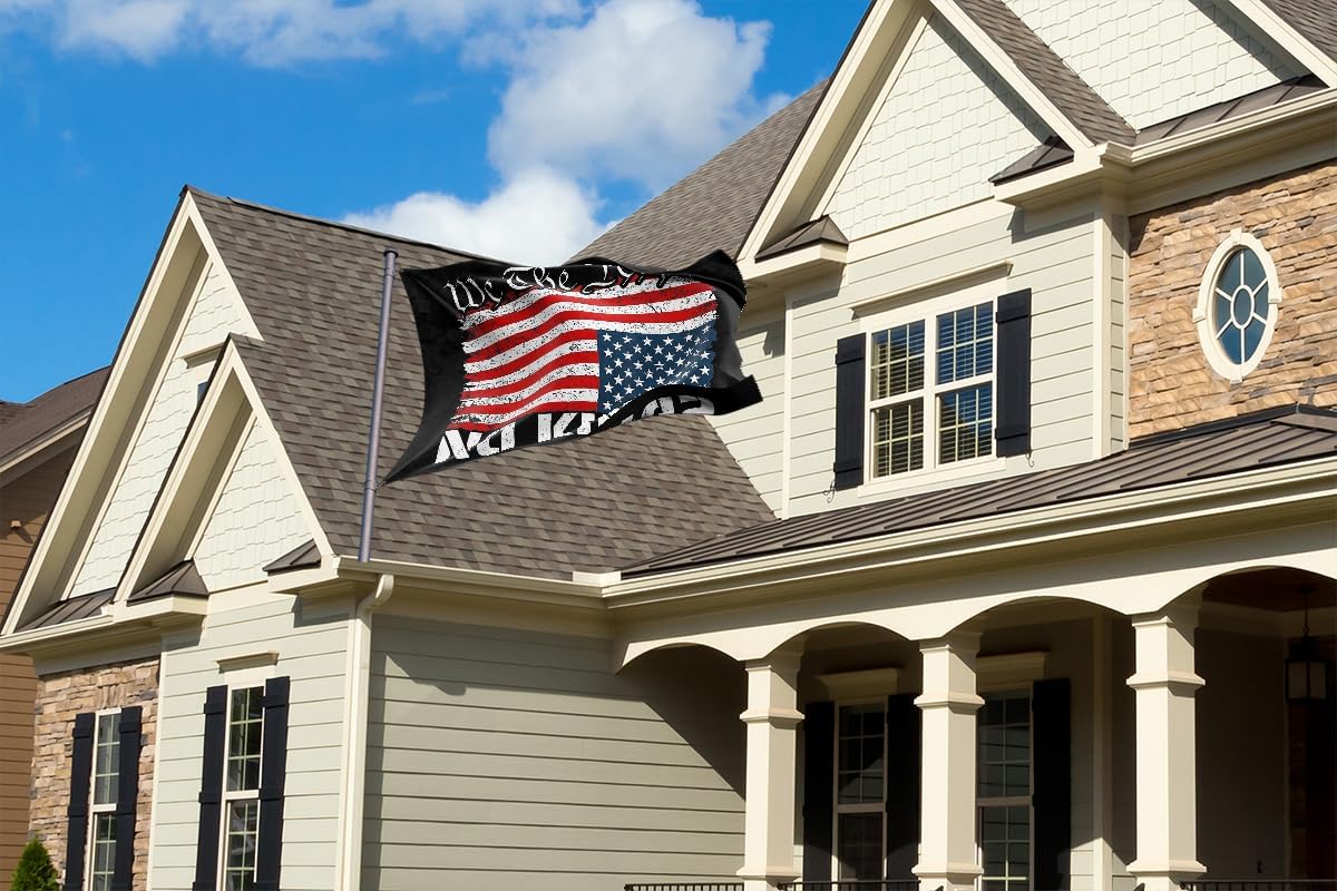 No Kings In America Flag 3x5FT Double Sided Vivid Color Fade Resistant Polyester with Brass Grommets Gifts and Room Decor Indoor Outdoor