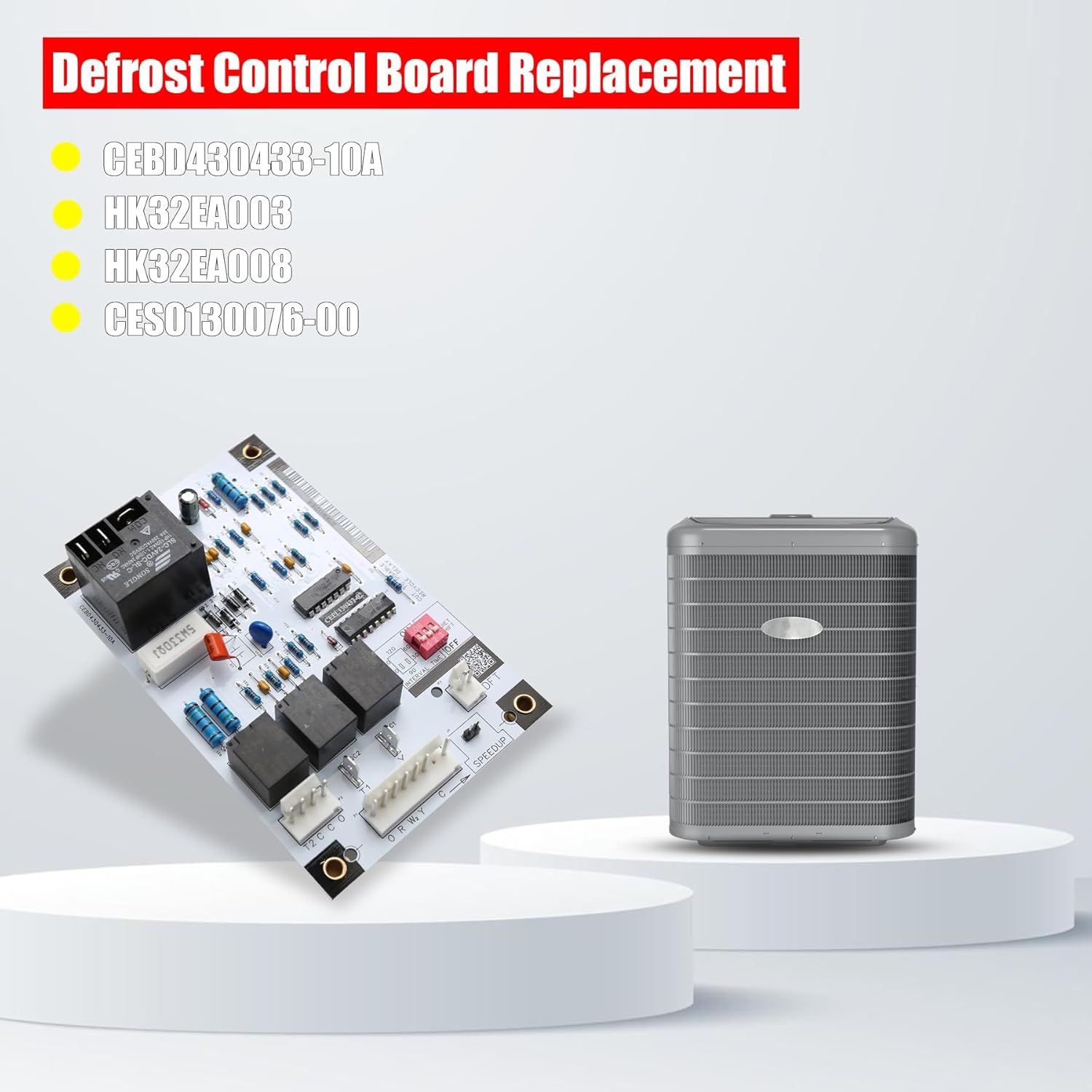 CEBD430433-10A Defrost Control Board Replacement for HK32EA003 HK32EA008 CES0130076-00, Compatible with Carrier Bryant Payne Heat Pump Systems