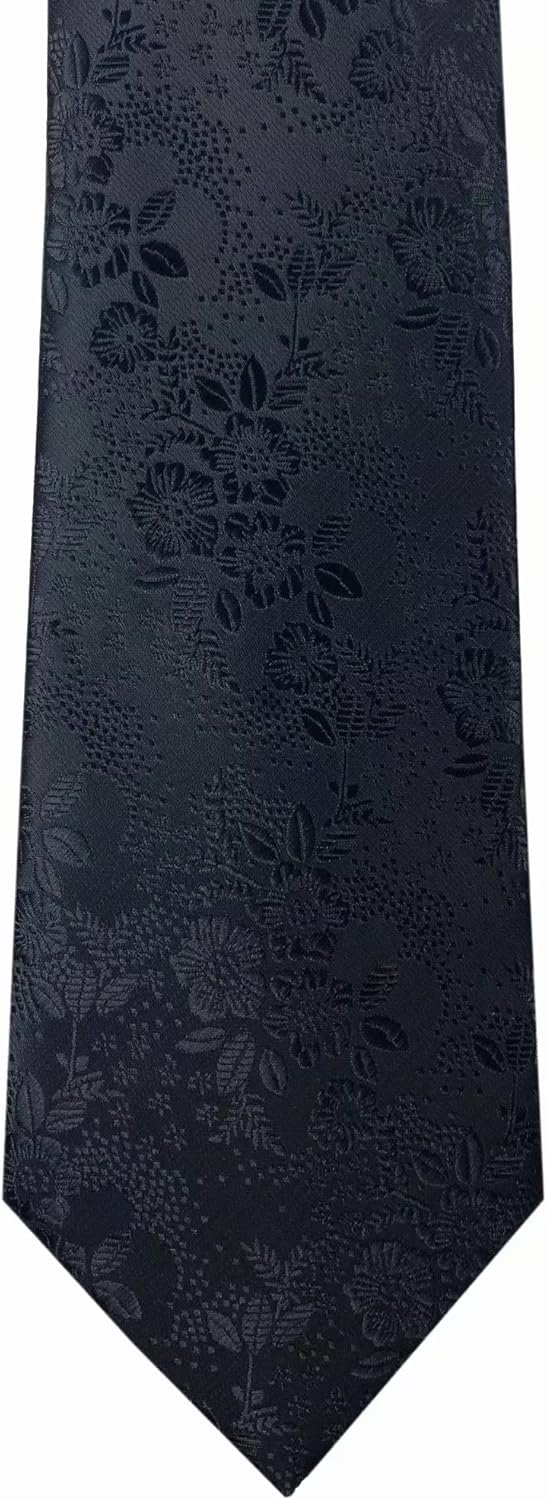 Elfeves Men's Tie Cravat Jacquard Luxury Small Floral Pattern Wedding Necktie - Image 5