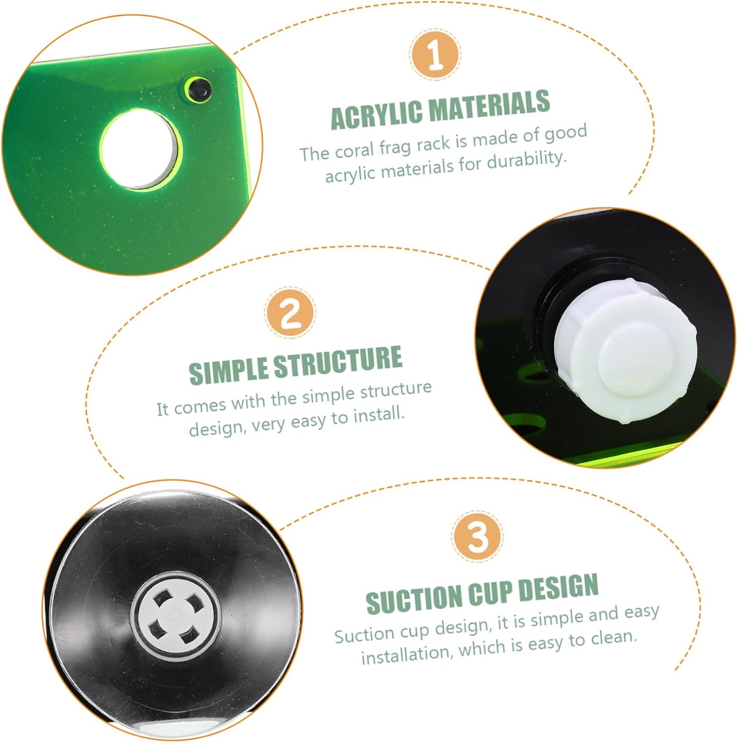 Coral Rack Aquarium Ornament 32-Pocket Acrylic Holder Break Resistant for Fish Tank Accessories