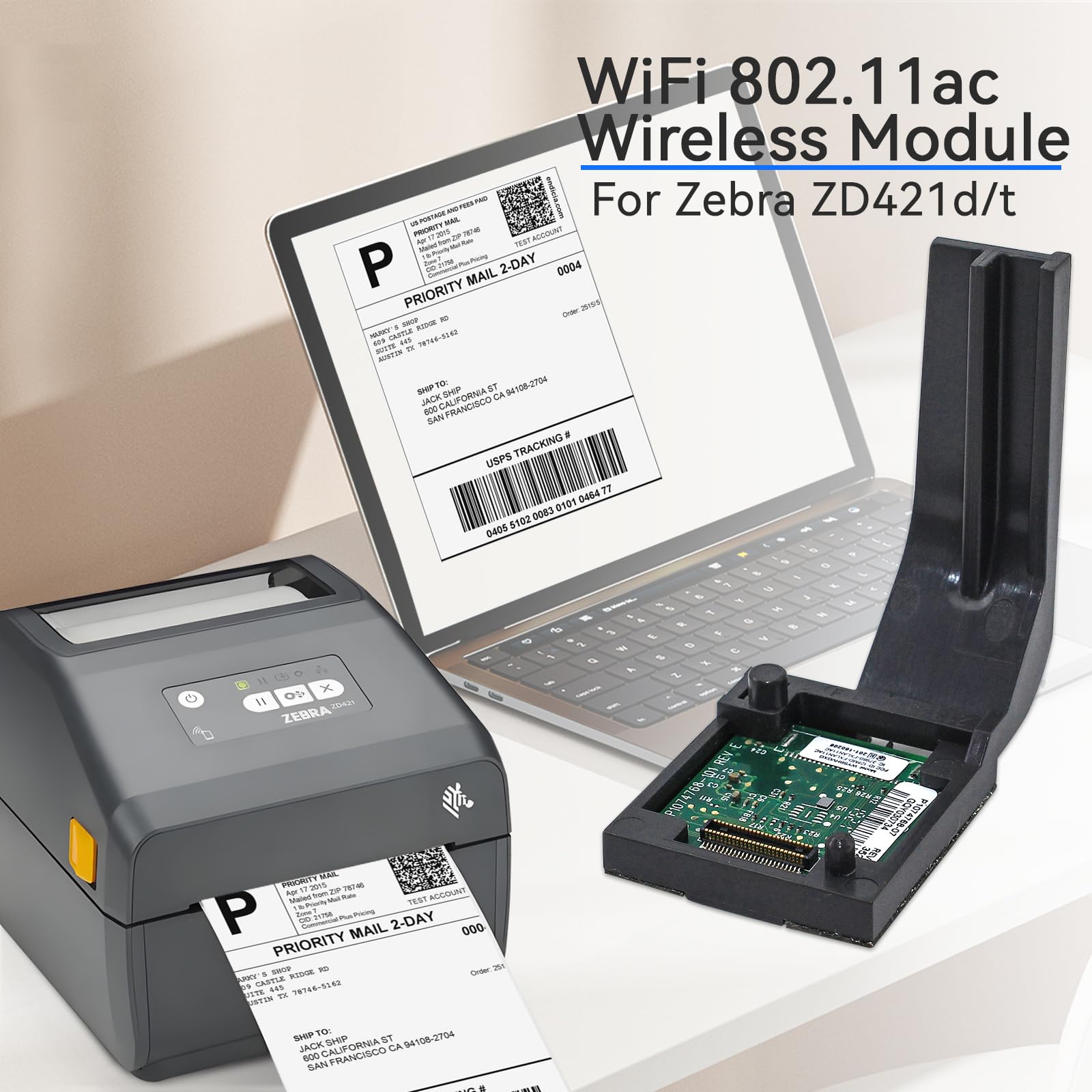 P1112640-017A WiFi 802.11ac Wireless Module for Zebra ZD421 ZD421D