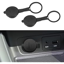 2PCS Car Cigarette Lighter Plug Cover, Dustproof and Waterproof Cigarette Lighter Socket Cover, Universal Plastic 12V Plug Socket Cover Replacement for Most Vehicles, Boats, SUVs, Trucks