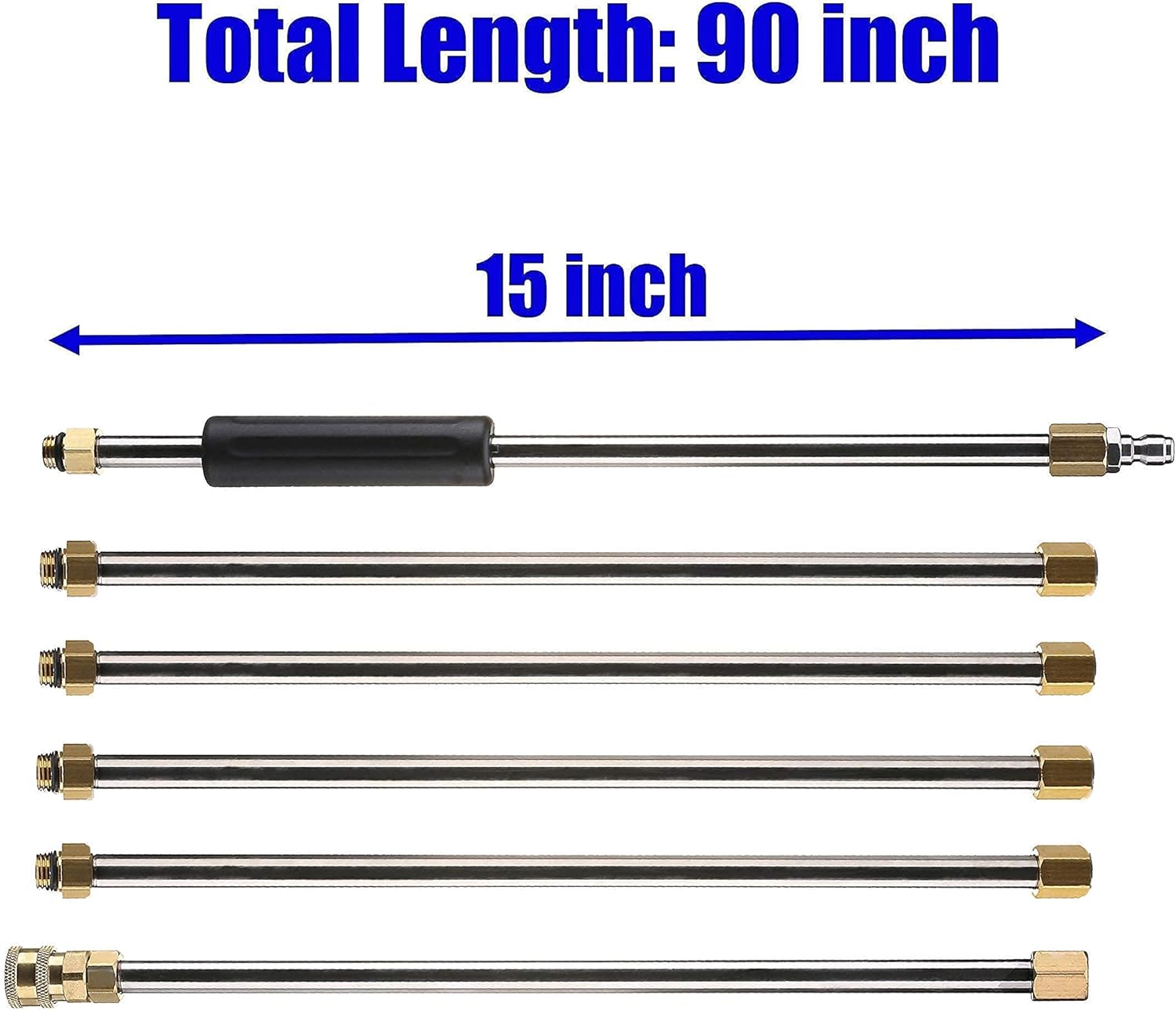 M MINGLE Pressure Washer Wand Extension, Replacement Lance, 1/4 Inch Quick Connect, 4000 PSI