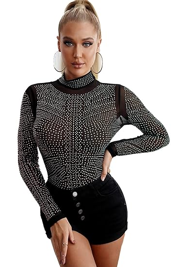 western rhinestone bodysuit