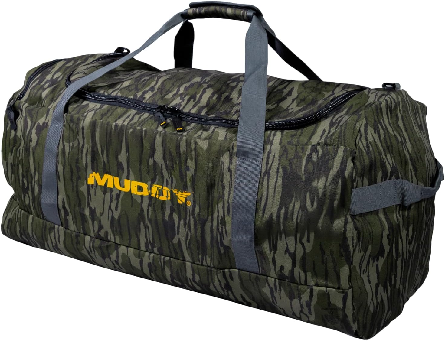 Muddy Outdoors TRX 100L Duffle Bag Black/Peat Moss 600D Water-Resistant Fabric Packable Design