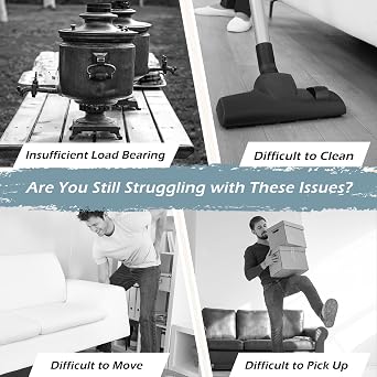 Self-Adhesive Caster Wheels Set of 4-100kg Heavy Duty Stick on Wheels for Furniture, 360° Rotating Small Castors for Cabinet, Wardrobe Moving (Black)