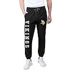 Ultra Game NFL Official Adults Super Soft Game Day Jogger Sweatpants - Unisex, Minnesota Vikings, Team Color, Large