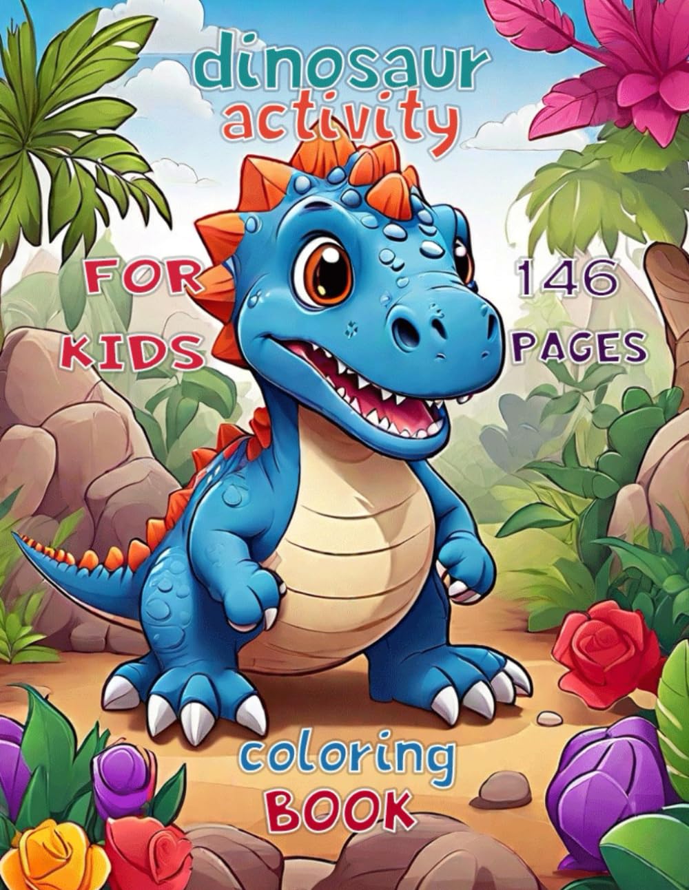 dinosaur activity coloring book for kids awesome dinosaur activity