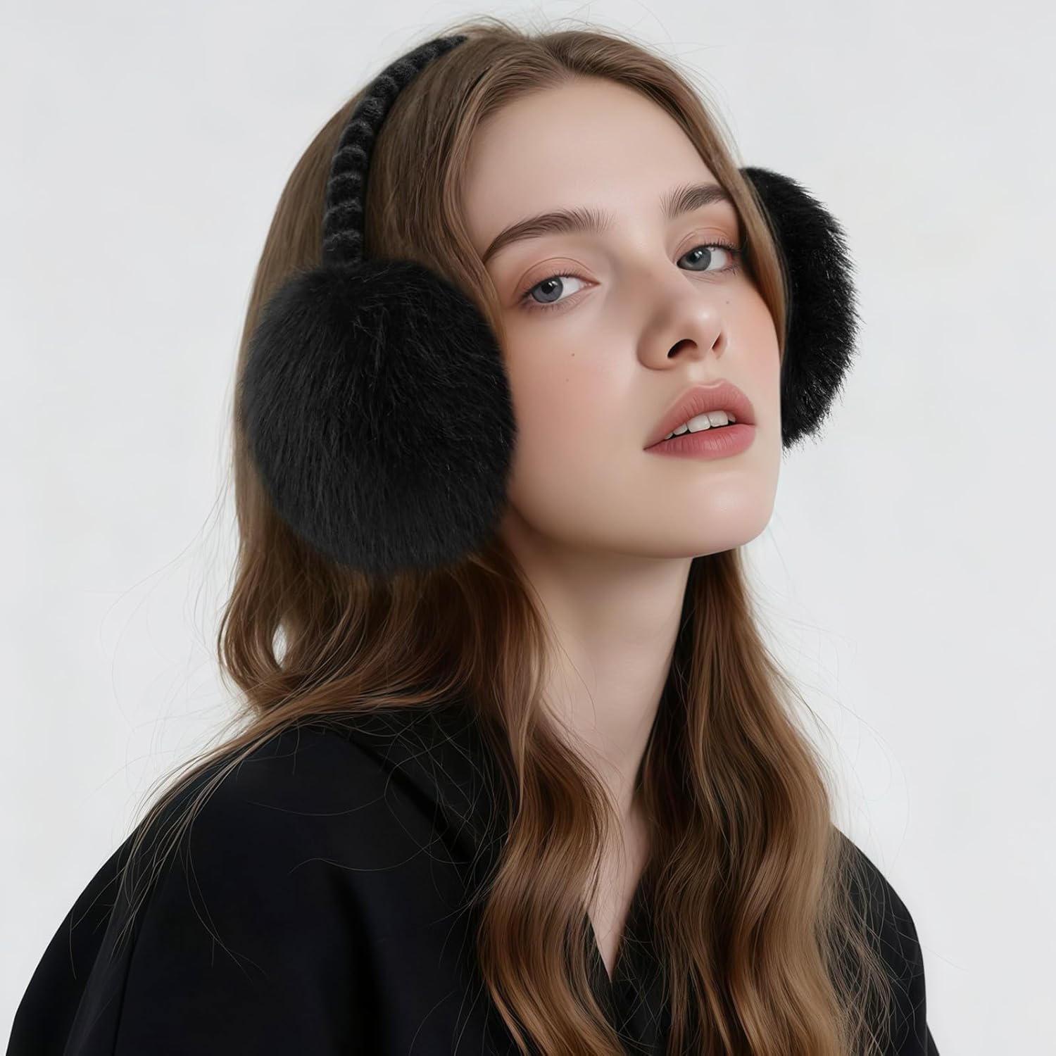 Muffs for Winter Women - Faux Fur Earmuffs, Soft Warm Stylish Ear Muffs for Women Cute Foldable - Image 6