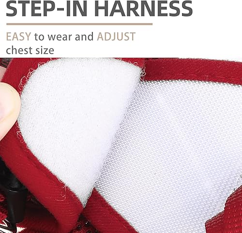 Miniatura 4 de Arnés para perros pequeño de malla suave con correa  Chaleco básico acolchado a cuadros para gatitos, cachorros, mascotas pequeñas