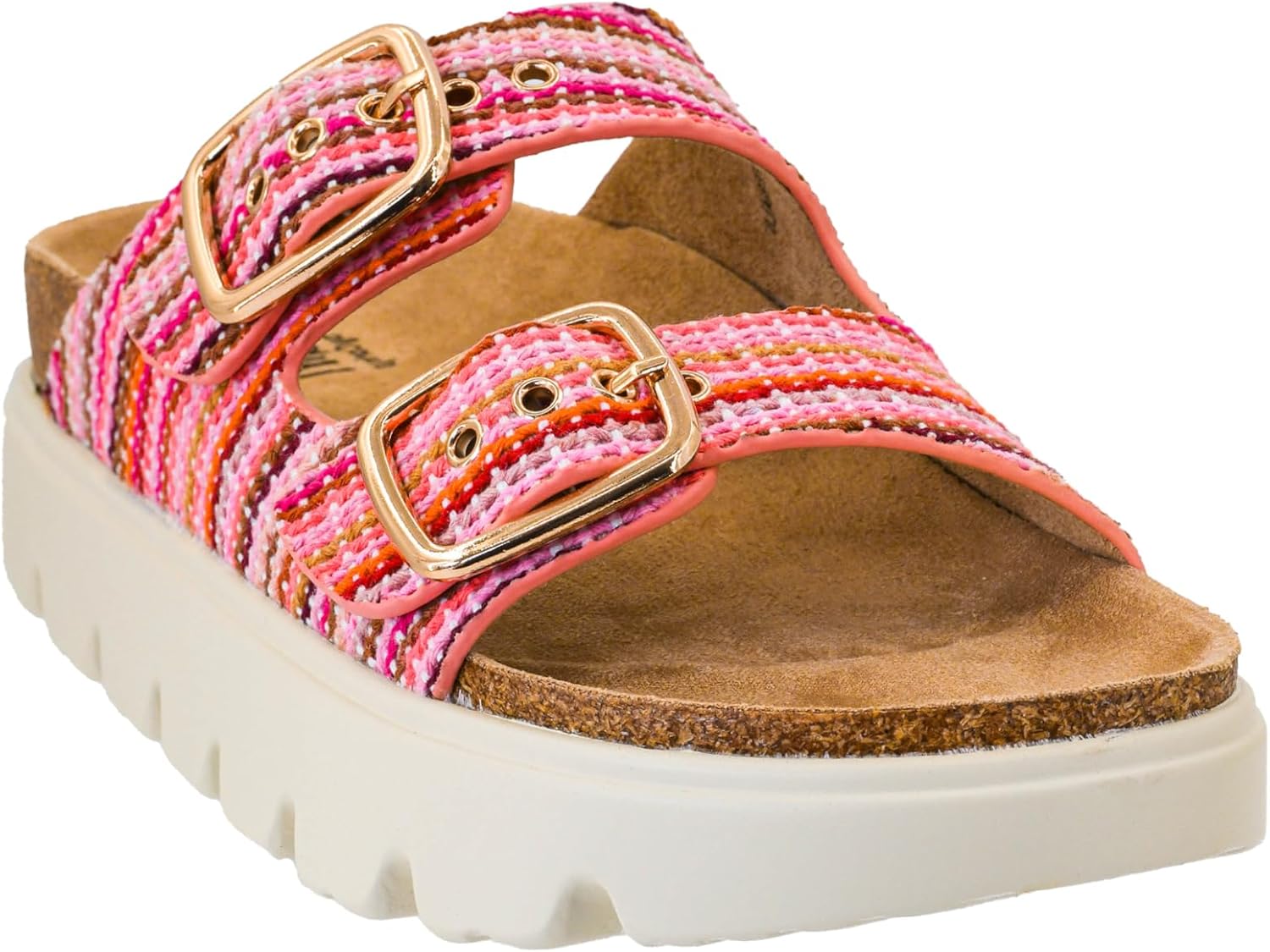 Corkys Footwear Hey Girl Womens 1 inch Rumor Has It Platform Sandals, Featuring Two Adjustable Buckles, A soft Footbed, And A Lug Outsole, Perfect For Summer
