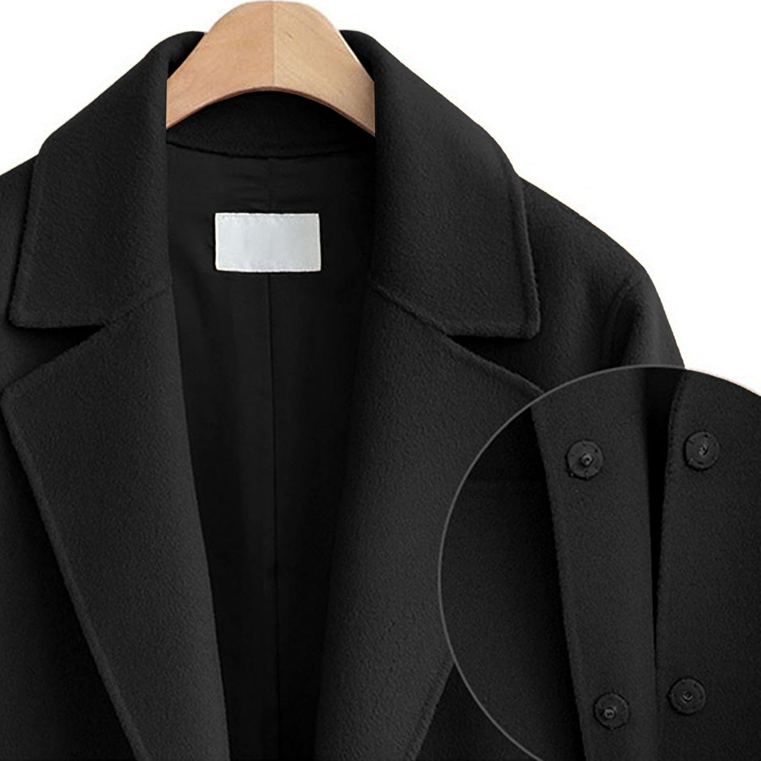 Womens Peacoat Winter Casual Single Breasted Long Trench Coat Formal Office Pea Coats Overcoat Cardigan Outwear 2025